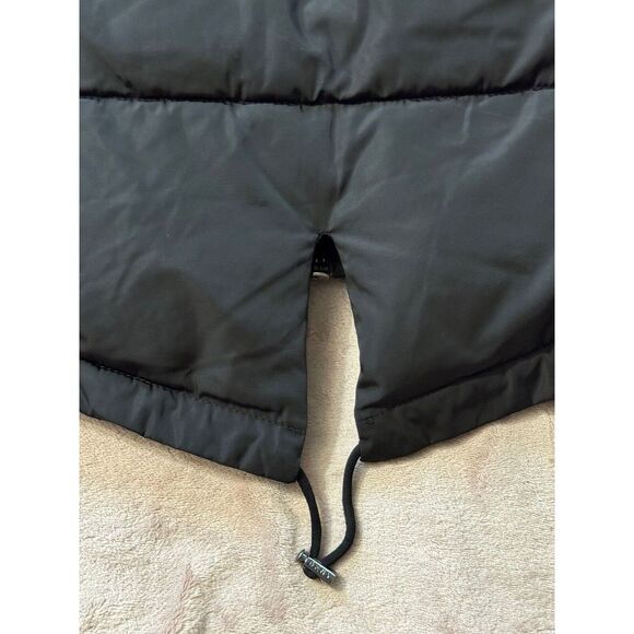 DKNY Donna Karan Faux fur-trimmed quilted shell‎ hooded coat Size Medium - Picture 8 of 14